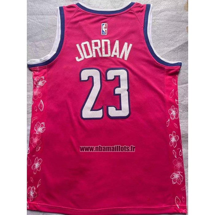 Maillot Washington Wizards Michael Jordan NO 23 Ville 2022-23 Rosa